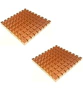 Easycargo 40mm Copper Heatsink Kit 40x40x4mm + Thermal Conductive Adhesive Tape, 2pcs Cooler Heat...