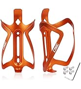 CNC Bike Water Bottle Holder, Aluminum Bike Water Bottle Cage for Road Bike/Mountain Bike 2-Pack,...