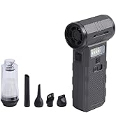 Compressed Air Duster, 180000RPM 3-Gear Adjustable Electric Air Duster/Car Vacuum with LED Light,...