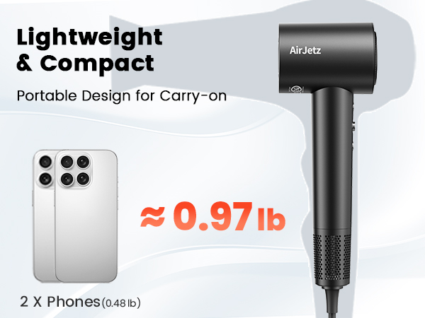 Compact hair dryer