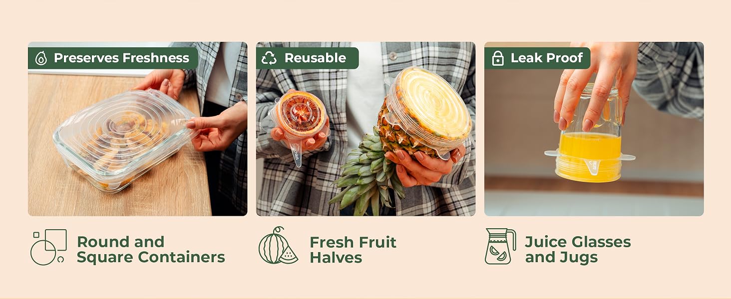 food grade reusable food covers flexible