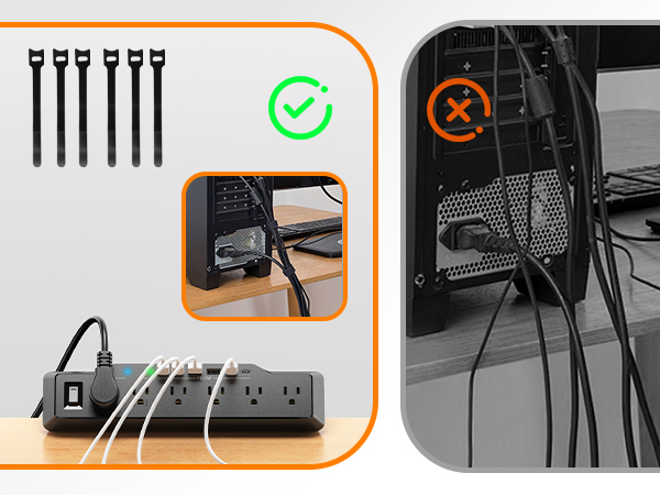 12-In-1 Desk Charger Station With Switches