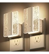 DORESshop LED Night Lights Plug Into Wall, [2 Pack] Mordern Night Light with Dusk-to-Dawn Sensor,...