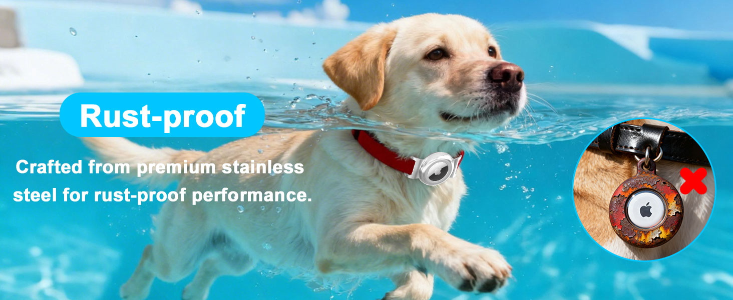 water proof airtag holder for dog collar