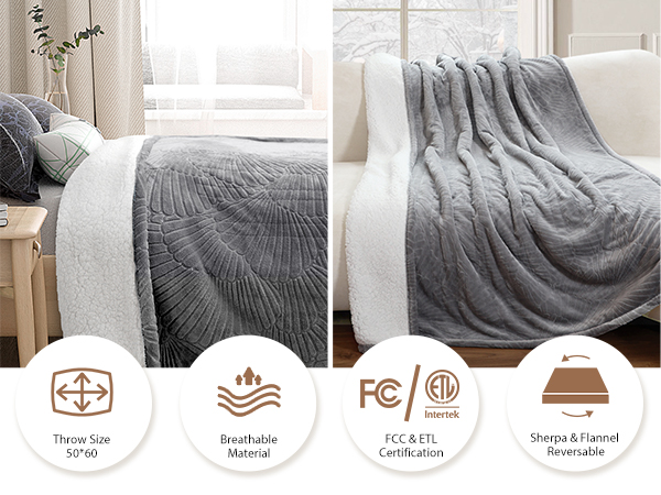 heated blanket throw