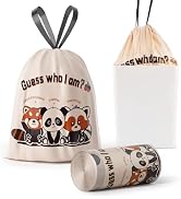 4 Gallon Trash Bags Drawstring, Colorful &amp; Portable Small Trash Bags With Panda Printed, Tear-Res...