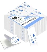 Moeey White Double Sided Adhesive Pads,Heavy Duty Mounting Tape,48Pcs 3mm Thickness Pre-Cut Foam ...