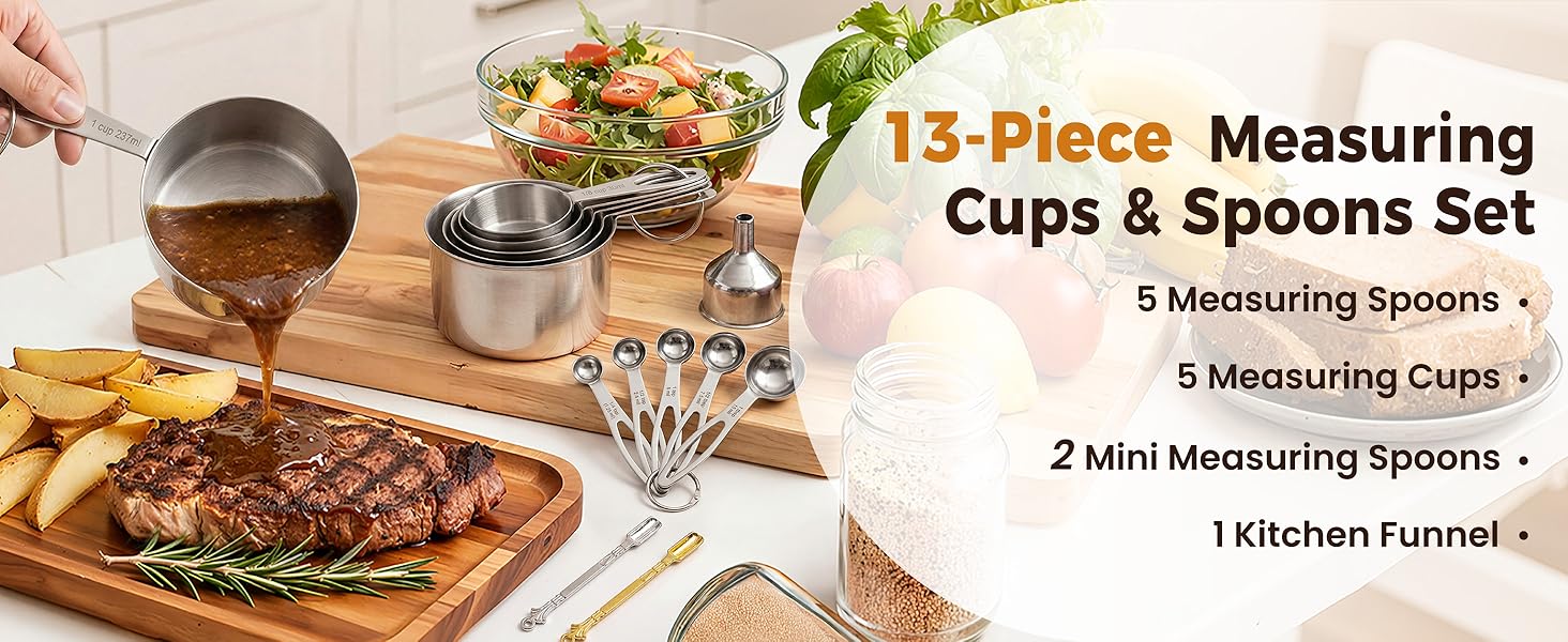 Measuring Cups and Spoons Set