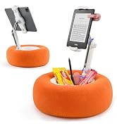 XAOVUIR Tablet Kindle Pillow Stand for Bed, Adjustable Kindle Holder Pillow with Snack Bowl Soft ...