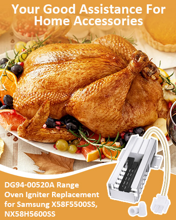 DG94-00520A Range Oven Igniter Replacement for Samsung NX58F5500SS, NX58H5600SS