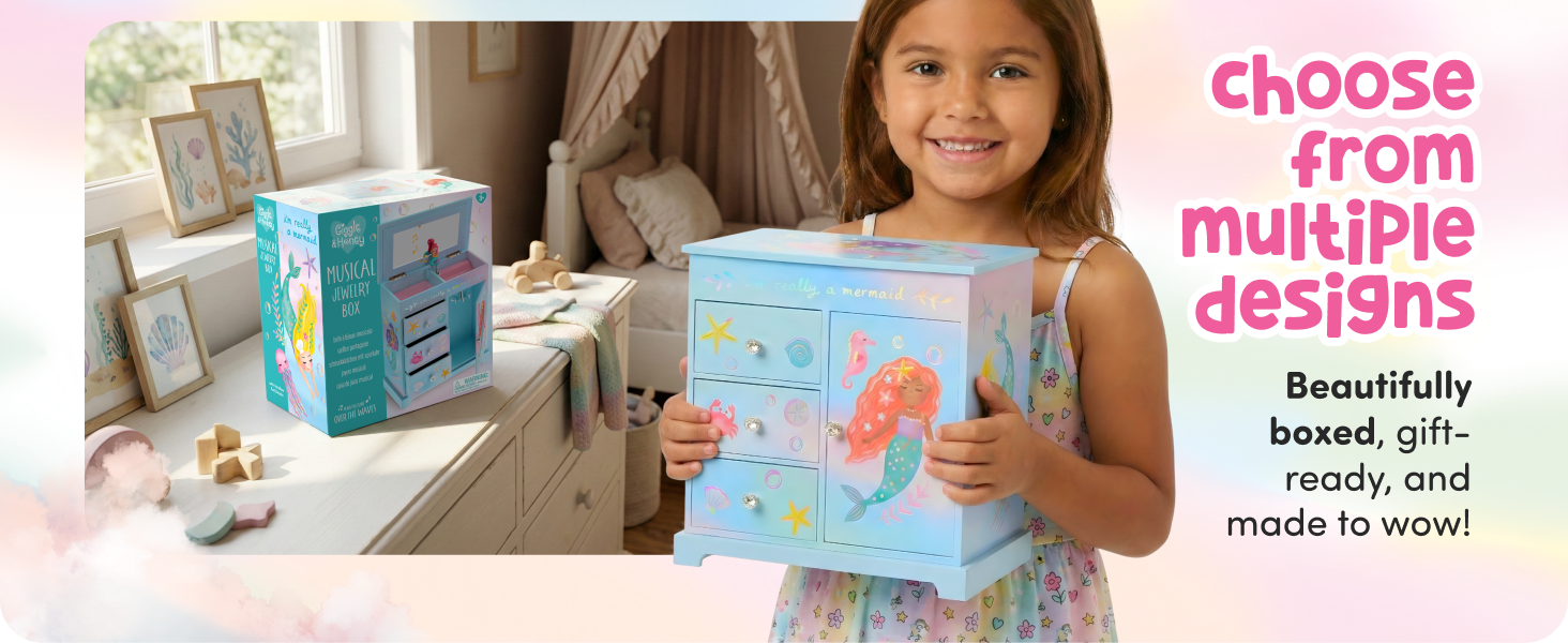 Mermaid gift for girls age 3,4,5,6,7,8,9,10