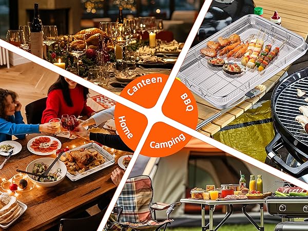 suitable for all occasions to use: home, canteen, bbq, camping, hotel, bakery and more