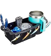 KEMIMOTO Boat Caddy Organizer, Universal Fit for Bass, Kayak, Pontoon, Jon Boat, Fishing Caddy, C...
