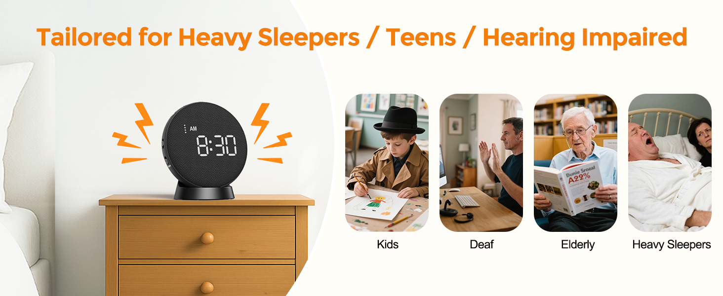 alarm clock vibrating alarm clock for heavy sleeper loud alarm clock alarm clock vibrating