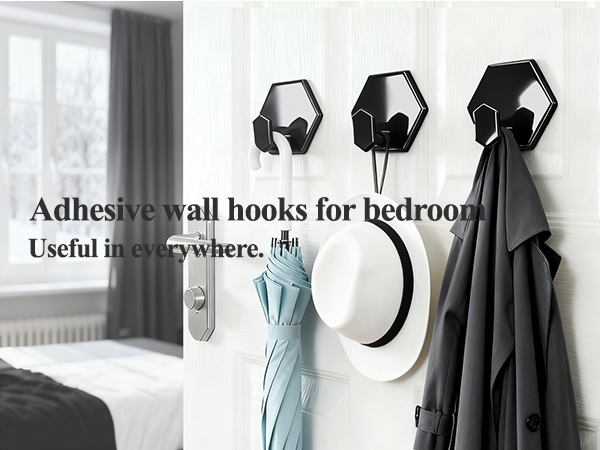 Bathroom towel hooks