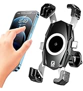 KEWIG Motorcycle Phone Mount, Bike Phone Holder, 1S One-Push Automatically Lock &amp; Release, Bicycl...