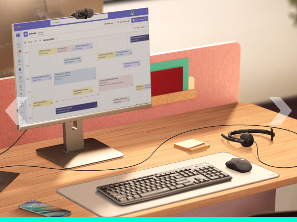 Logitech H570e USB Headset with Noise-Canceling Mics and Inline Controls