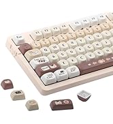 AKepopery PBT Keycaps MOA Profile Key Cap 134Keys for Cherry MX Switches Mechanical Keyboards Key...