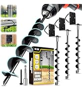X-CUIRASS [Upgraded] 14” Mobile Home Anchor, 4 Pack Ground Anchor Screw in with L-Shaped Brackets...