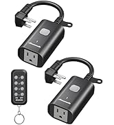 DEWENWILS Outdoor Remote Control Outlet, 15A Wireless Remote Control Switch, 100FT Control Range ...