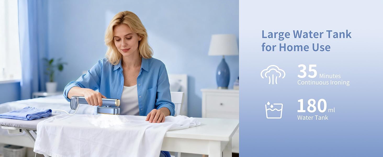 MIYOKO 2-in-1 Garment Steamer for Clothes