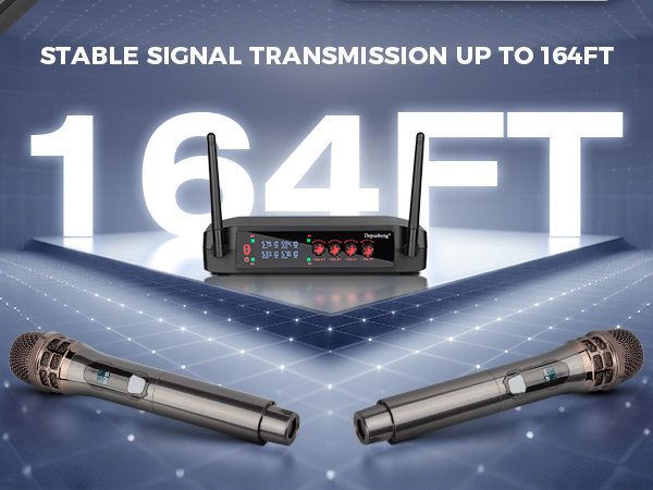Wireless Microphone, Professional 4 Channels