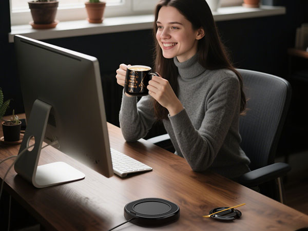 coffee mug warmer set for office lady