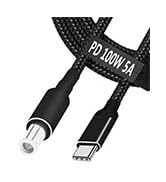 USB C to 7.4mm Laptop Charging Cable Adapter Male Type C to DC 7.4 x 5.0mm Converter Fast 100W PD