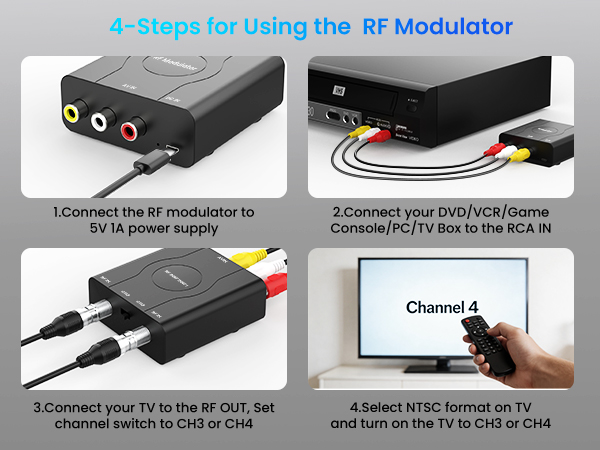 RCA to RF Modulator 7
