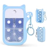 COMFYTOUCH Silicone Case for Touchland Hand Sanitizer Bottles (1 FL OZ/30mL) - Cat Design Protect...