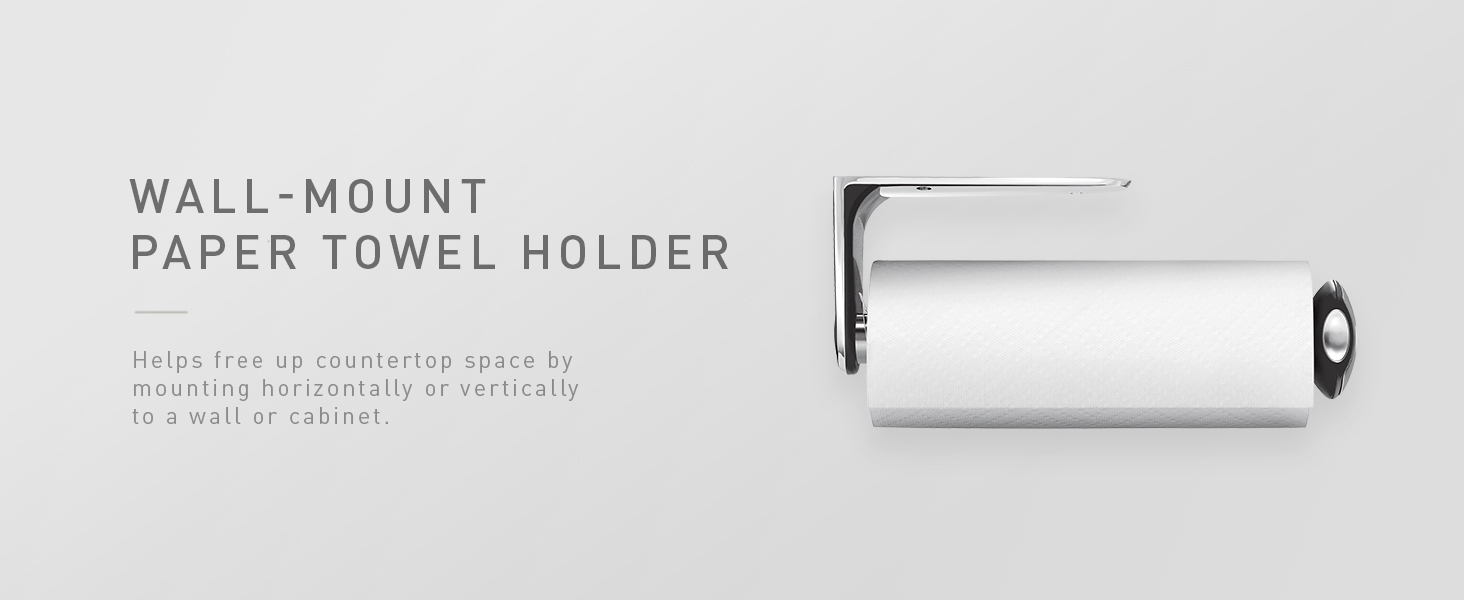 Wall-Mount Paper Towel Holder | Helps free up countertop space