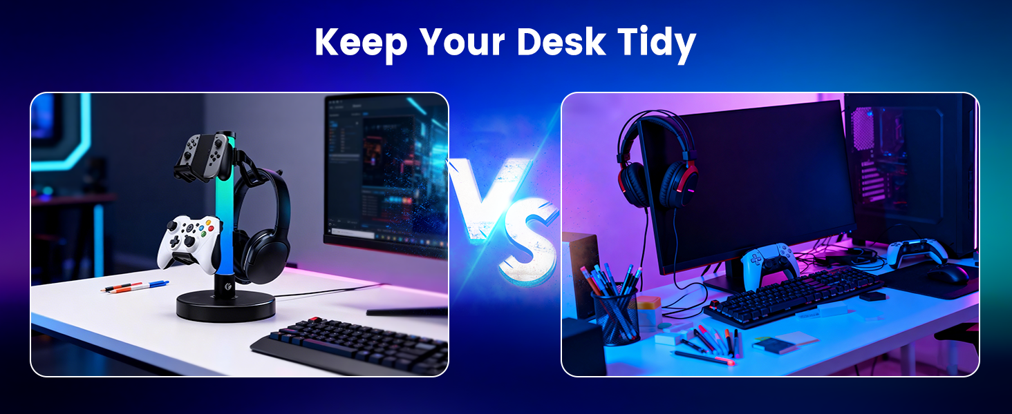  RGB Gaming Headphones Stand