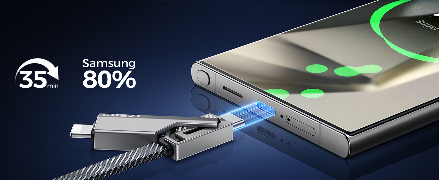 Multi 4 in 1 USB C to Charging Cable