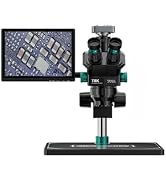 TBK-701A Stereo Microscope 7X-60X with 48MP Camera &amp; External Display, Dual Eyepiece Zoom Microsc...