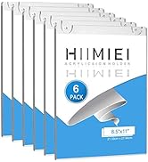 HIIMIEI Wall Mount Acrylic Sign Holder 8.5'' x 11'', Clear Plexi Door Sign Holder Document Holder...