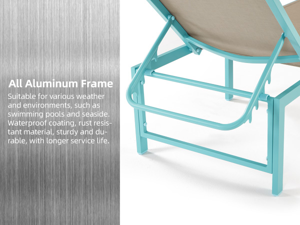 all aluminum lounge chair
