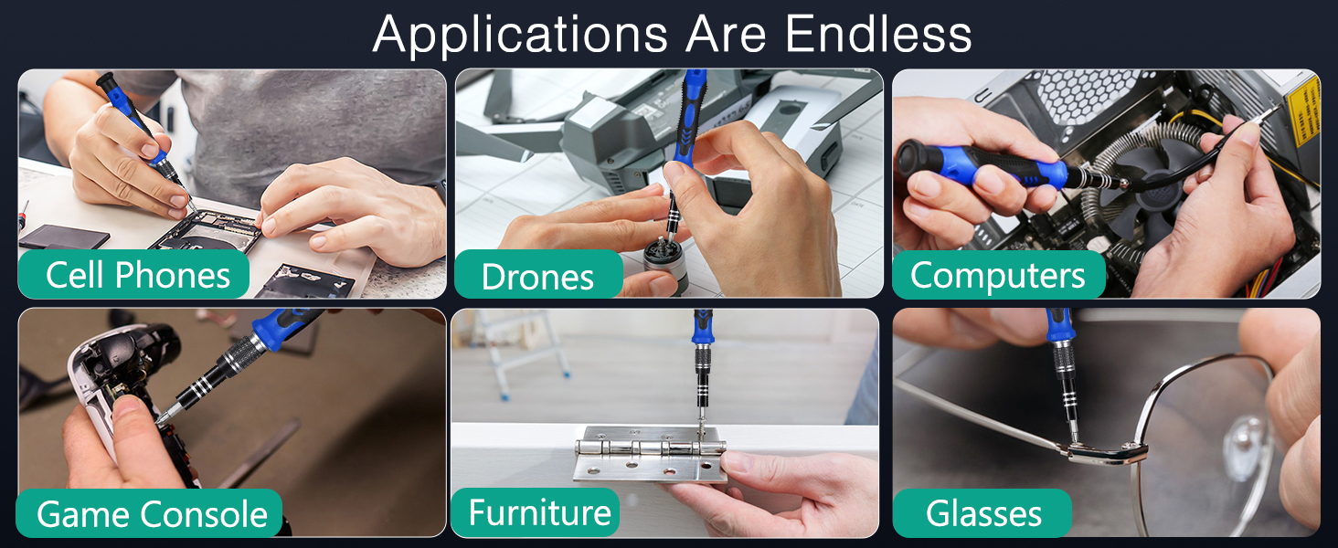 Precision Screwdriver Set, 142 in 1 Magnetic Screwdriver Kit