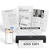 HPRT Portable Printer Wireless for Travel, Inkless Thermal Printer for iOS/Andorid/Laptop, 300DPI...