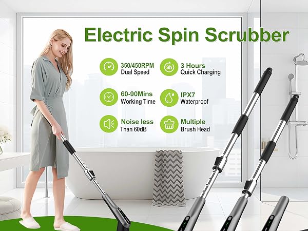 electric spin scrubber