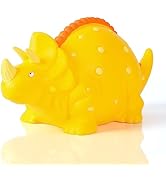 H&amp;W Triceratops Piggy Bank, Large Dinosaur Money Bank, Shatterproof First Coin Bank &amp; Birthday Gi...