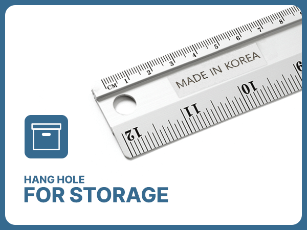HANG HOLE FOR STORAGE