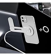 MEHIDFY Foldable Magnetic Wireless Car Charger Mount, 15W Fast Charging Magnet Accessories Car Ph...