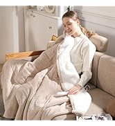 Electric Heated Throw Blanket, 50"x60" Fast Heating Blanket with 5 Heat Settings, 4-Hour Auto Shu...