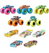 Hot Wheels Monster Trucks Glow in the Dark Multipack with 10 Toy Vehicles: 5 Monster Trucks &amp; 5 1...