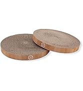 Necoichi Cat Scratcher Bowl Replacement for Indoor Cats - Cat Scratching Lounger with Reversible ...
