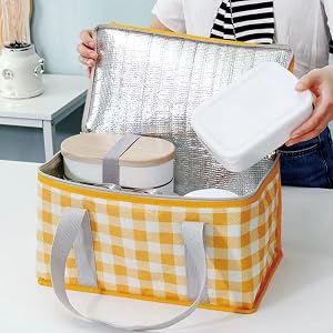 Insulated Grocery Bags Reusable Shopping Tote Cooler Bag