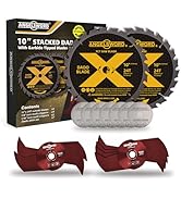 ANGELSWORD 10" Stacking Dado Blade Set for Fine Finished Dados, Grooves, and Rabbets, 5/8" Arbor,...