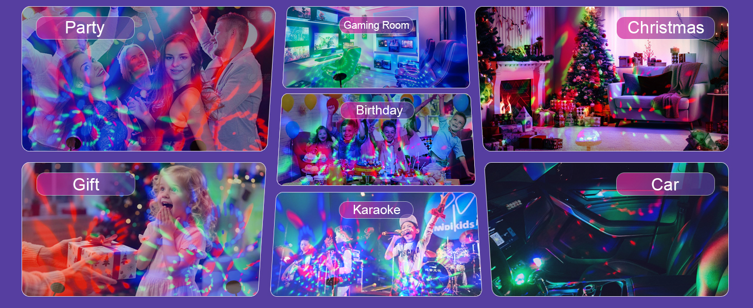 Party / Gift / Gaming Room / Christmas / Birthday / Car / Karaoke