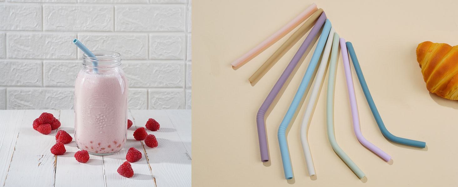 silicone straws