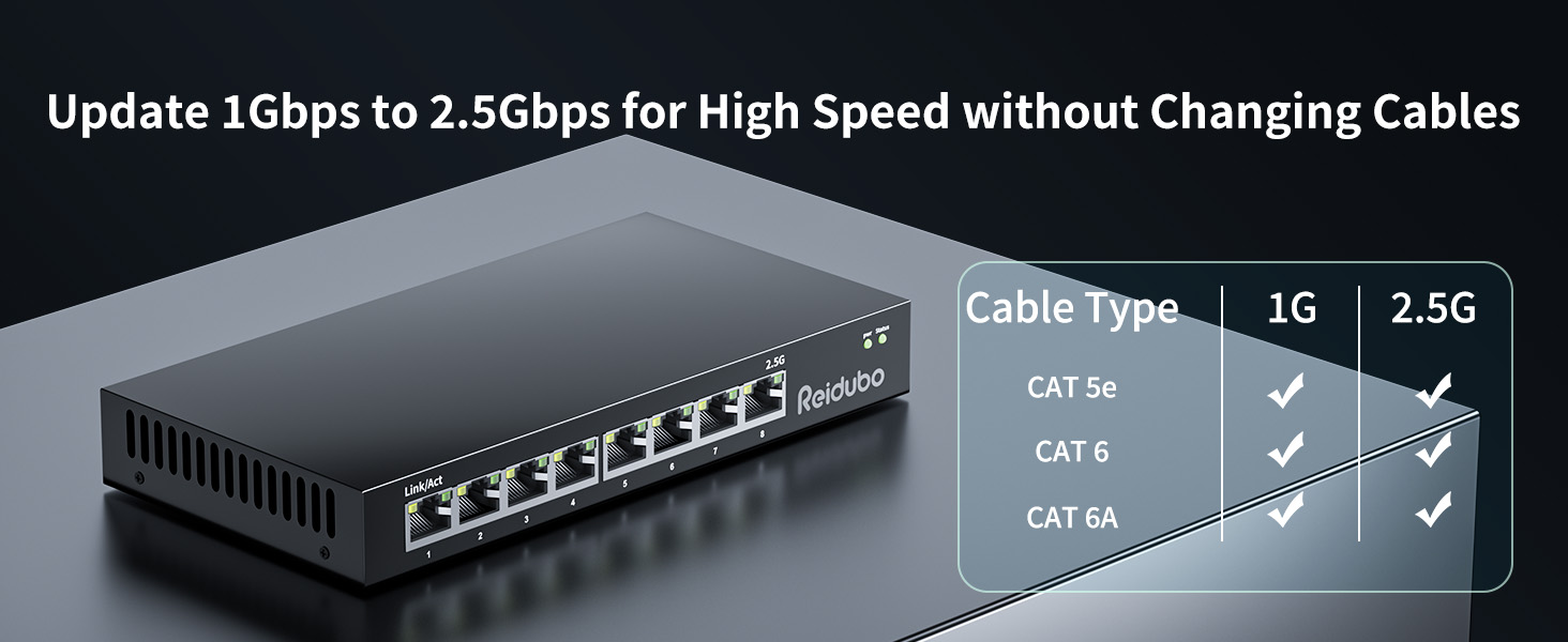 2.5gb switch 8 ports